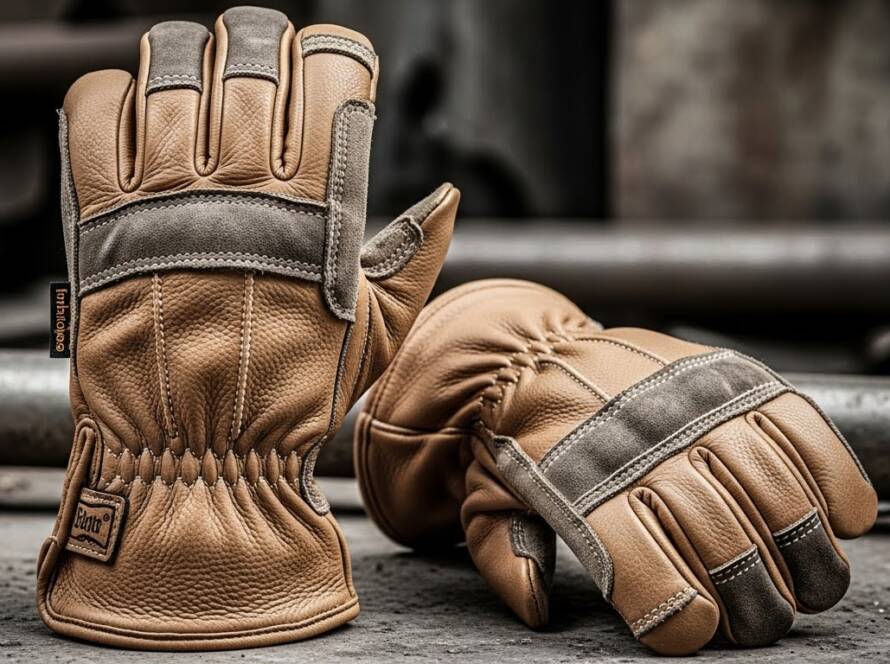 leather safety gloves