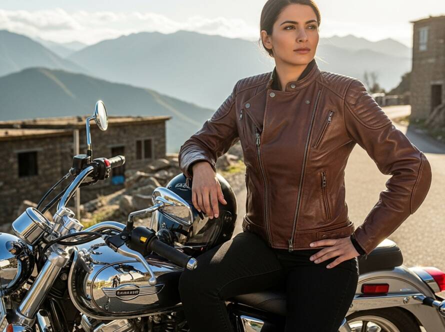 female leather jackets in Pakistan