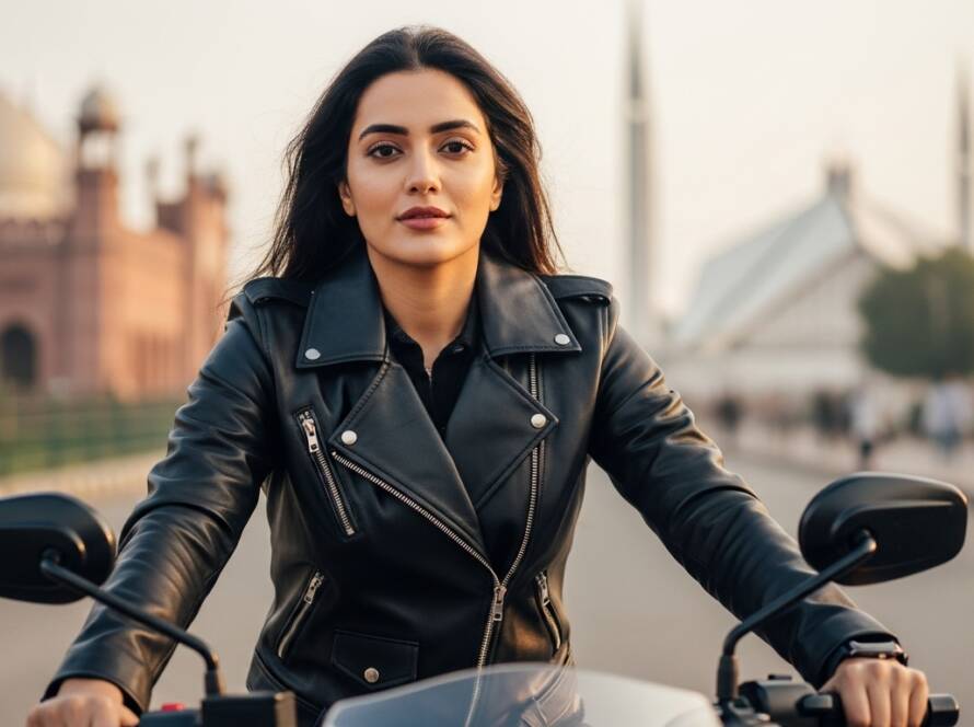 leather jacket women