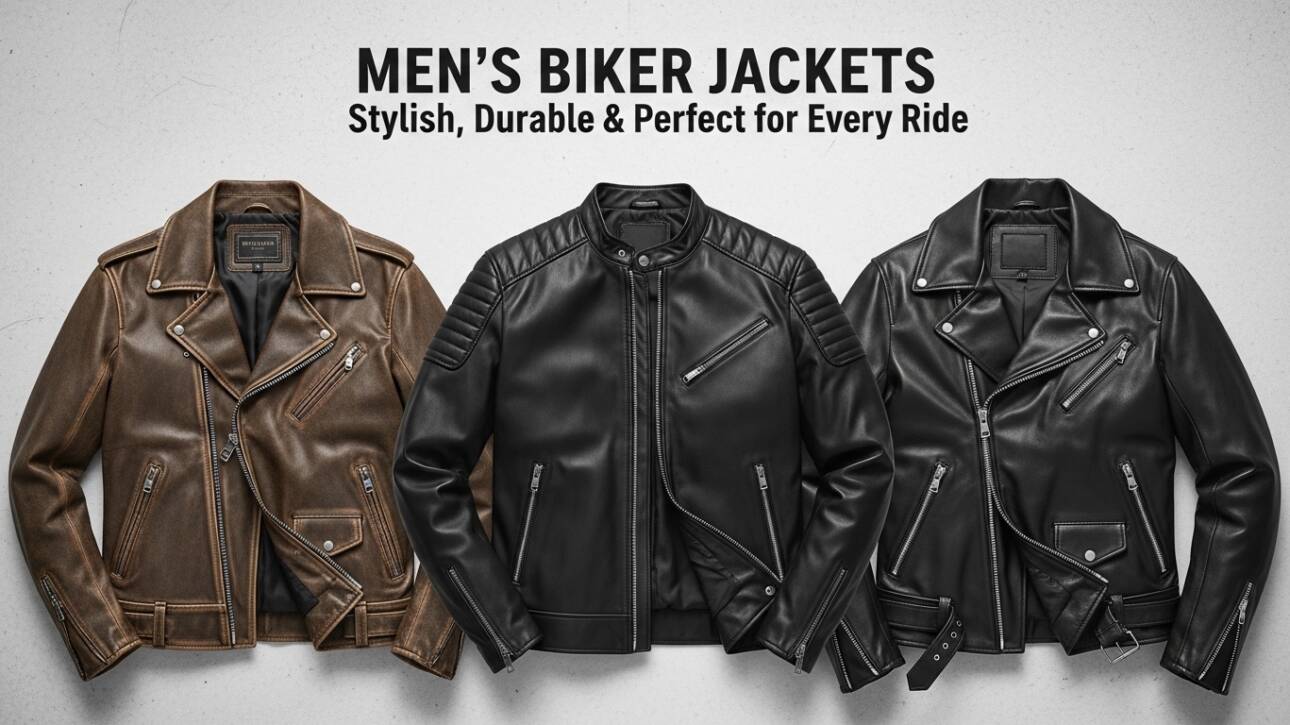 Men’s Biker Jackets Stylish, Durable & Perfect for Every Ride